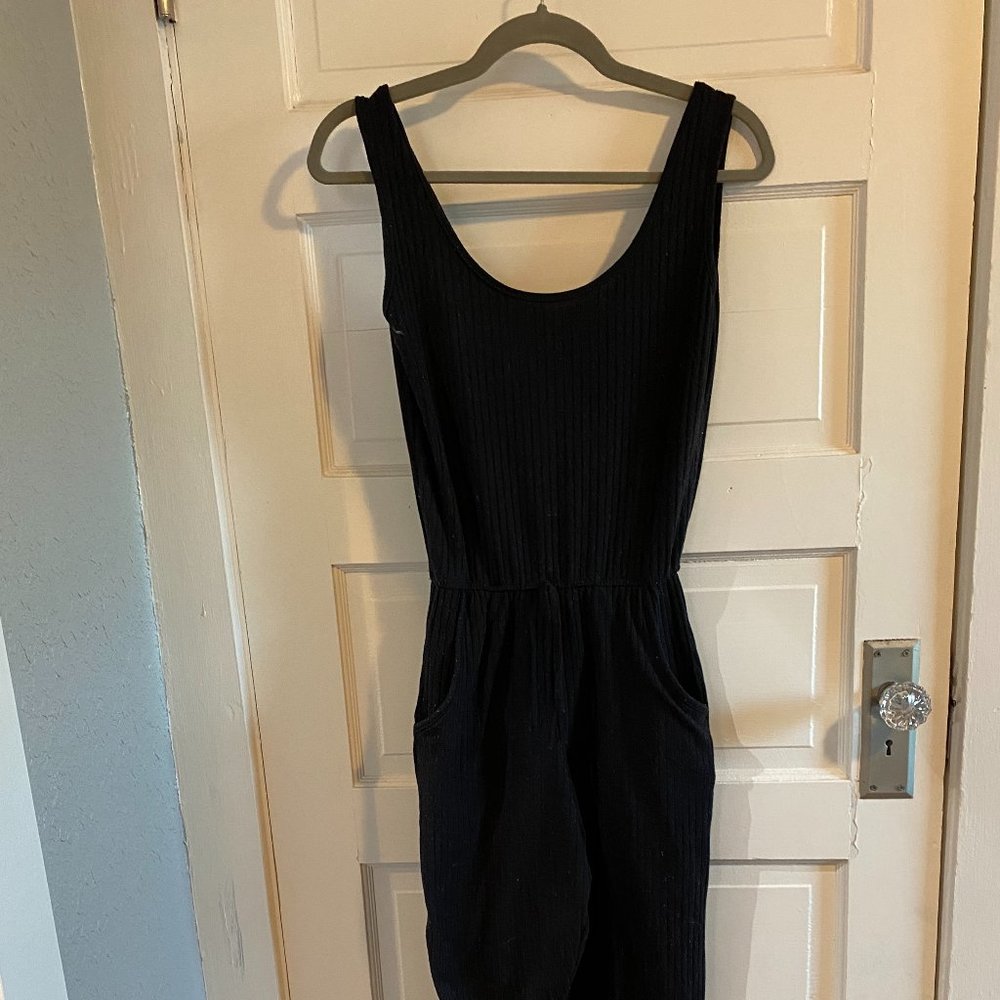 Black Leisurewear Jumpsuit